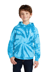 Tie-Dye Pullover Hooded Sweatshirt (Youth & Adult) / Turquoise / New Castle Elementary School