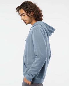 Unisex Midweight Tie-Dyed Hooded Sweatshirt / Pigment Slate Blue / Center for Movement, Health, & Disability