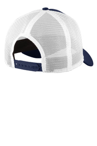 Snapback Trucker Cap / Deep Navy/ White / Landstown High School Water Polo