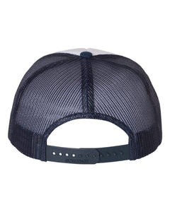 Foam Trucker Cap / White/Navy / Landstown High School Water Polo