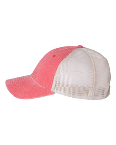 Pigment-Dyed Trucker Cap / Red / Princess Anne High School Track and Field