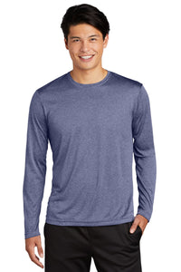 Long Sleeve Heather Contender Tee / Navy Heather / VBCPS Health and PE