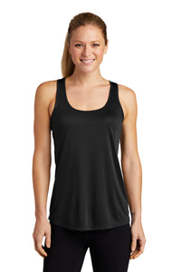 Ladies Performance Racerback Tank / Black / First Colonial High School Cheerleading