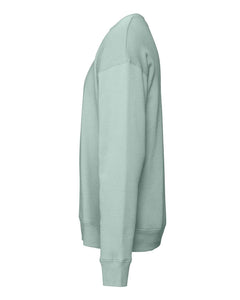 Sponge Fleece Drop Shoulder Crewneck Sweatshirt / Dusty Blue / Hickory Middle School Soccer
