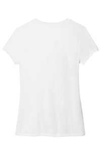 Women’s Triblend V-Neck Tee / White / Loch Meadow Kindergarten
