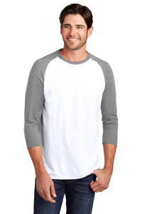 Perfect Tri 3/4-Sleeve Raglan / White/Grey / Kingston Elementary School