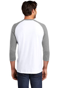 Perfect Tri 3/4-Sleeve Raglan / White/Grey / Kingston Elementary School