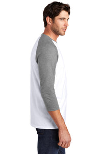 Perfect Tri 3/4-Sleeve Raglan / White/Grey / Kingston Elementary School
