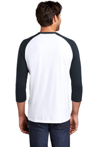 Perfect Tri 3/4-Sleeve Raglan / White Navy / Bayside Middle School Staff