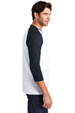 Perfect Tri 3/4-Sleeve Raglan / White Navy / Bayside Middle School Staff