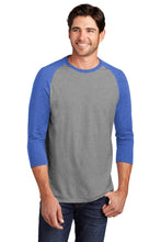 Perfect Tri 3/4-Sleeve Raglan / Royal Frost / New Castle Elementary School