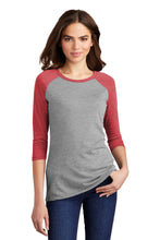 Women’s Perfect Tri 3/4-Sleeve Raglan / Grey Red / Landstown Middle School Staff