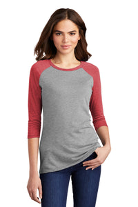 Women’s Perfect Tri 3/4-Sleeve Raglan / Grey Red / Landstown Middle School Staff