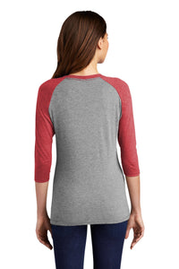 Women’s Perfect Tri 3/4-Sleeve Raglan / Grey Red / Landstown Middle School Staff