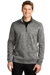 Electric Heather Fleece 1/4-Zip Pullover / Black Electric / Coastal Crushers Baseball