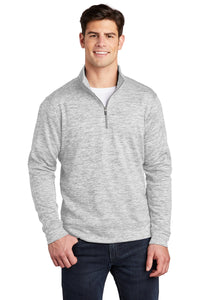 Electric Heather Fleece 1/4-Zip Pullover / Silver Electric / Landstown Middle School Staff