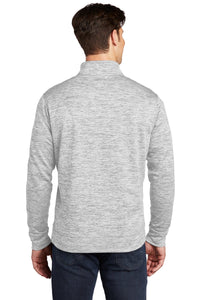 Electric Heather Fleece 1/4-Zip Pullover / Silver Electric / Grassfield Elementary School Staff