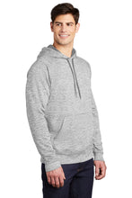 Electric Heather Fleece Hooded Pullover / Silver / Larkspur Middle School Football