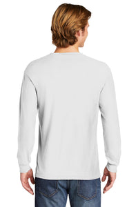 Heavyweight Ring Spun Long Sleeve Tee / White / Cox High School Tennis