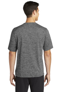Electric Heather Performance Tee / Black Grey / Great Neck Middle School Football