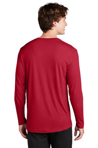 Long Sleeve Cotton Touch Tee / Red / Princess Anne High School Swim and Dive