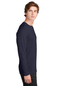 Long Sleeve Cotton Touch Tee / Navy / Landstown High School Water Polo