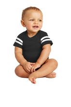 Infant Fine Jersey Bodysuit / Black & White / Virginia Beach Stripers Baseball