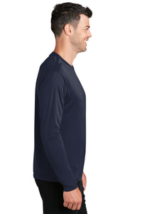 Long Sleeve Performance Tee / Navy / Three Oaks Elementary School Staff