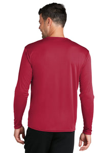 Long Sleeve Performance Tee / Red / Landstown Middle School Staff