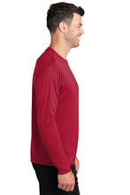 Long Sleeve Performance Tee / Red / Landstown Middle School Staff