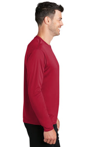 Long Sleeve Performance Tee / Red / Landstown Middle School Staff