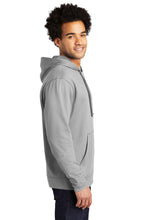 Performance Fleece Pullover Hooded Sweatshirt / Silver / Plaza Middle School Football