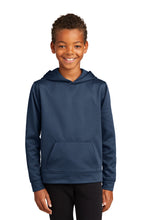 Performance Fleece Pullover Hooded Sweatshirt (Youth & Adult) / Navy / Wahoos Baseball