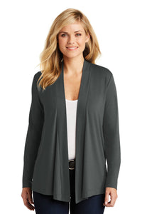 Ladies Concept Open Cardigan / Grey / Grassfield Elementary School Staff