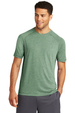 Tri-Blend Wicking Raglan Tee / Forest Green Heather / Cox High School Water Polo