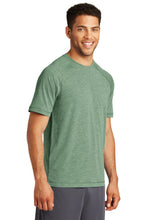 Tri-Blend Wicking Raglan Tee / Forest Green Heather / Cox High School Water Polo