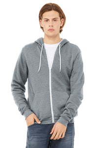 Unisex Sponge Fleece Full-Zip Hoodie / Heather Grey / Princess Anne High School Field Hockey