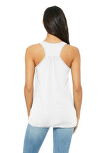 Women’s Flowy Racerback Tank / White / Larkspur Swim and Racquet Club