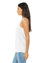 Women’s Flowy Racerback Tank / White / Larkspur Swim and Racquet Club