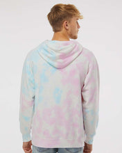 Unisex Midweight Tie-Dyed Hooded Sweatshirt / Tie Dye Sunset Swirl / Wahoos Baseball