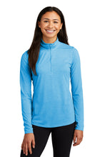 Tri-Blend Wicking 1/4-Zip Pullover / Pond Blue Heather / New Castle Elementary School Staff