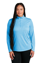 Tri-Blend Wicking 1/4-Zip Pullover / Pond Blue Heather / New Castle Elementary School Staff