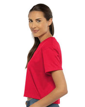 Trojans Women’s  Ideal Crop Tee / Red / Center Grove