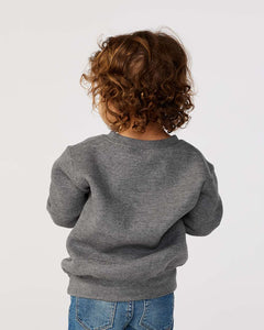 Toddler Fleece Crewneck Sweatshirt / Granite Heather / Sandpiper Montessori