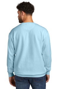 Sweetheart Comfort Colors Chenille Letters Crewneck Sweatshirt / Ice Blue / Greek