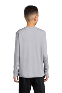 Long Sleeve Performance Tee (Youth & Adult) / Silver / Little Neck Run Club