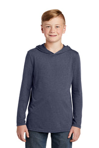 Long Sleeve T-shirt Hoodie (Youth & Adult) / Navy Frost / Ocean Lakes Elementary School