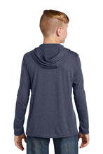 Long Sleeve T-shirt Hoodie (Youth & Adult) / Navy Frost / Ocean Lakes Elementary School