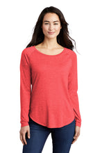 Long Sleeve Tri-Blend Wicking Scoop Neck Raglan Tee / Red / Bayside Sixth Grade Campus Staff Store