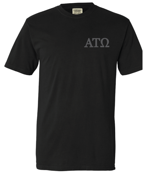 Comfort Colors Heavyweight Short Sleeve T-Shirt / Black / Greek